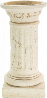Кашпо шамотное Колонна средняя 41 круглый 18,5л кремовый 