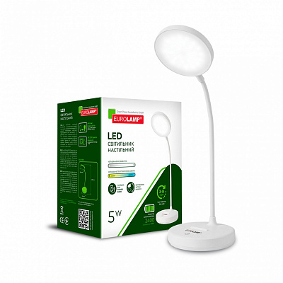 Настольная лампа аккумуляторная Eurolamp белый LED-TLB-5W