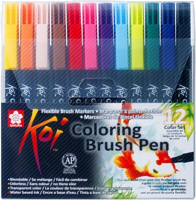 Набор маркеров Sakura Koi Coloring Brush Pen 24 шт. XBR-24 разноцветный 