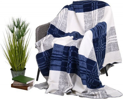 Плед check grey 220x240 см сірий Sesli Tekstil