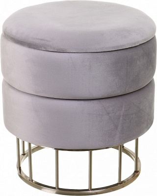 Скриня-пуф для зберігання Laurent світло-сірий 37,5х37,5х41 см