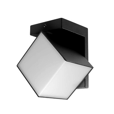 Світильник вуличний настінний Lutec LED Cuba 12 Вт IP54 чорний