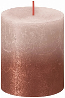 Свічка 80/68 рожево-бурштиновий Bolsius