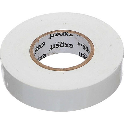 Изолента Expert Power ПВХ 0,20x19 мм 20 м белая ПВХ