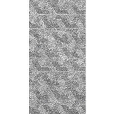 Плитка Golden Tile Rhein Techno серая 452650 300х600 мм