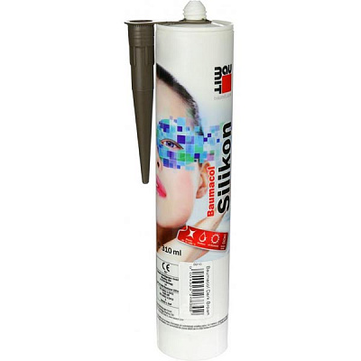 Герметик силіконовий Baumit Baumacol Silikon темно-коричневий 310 мл
