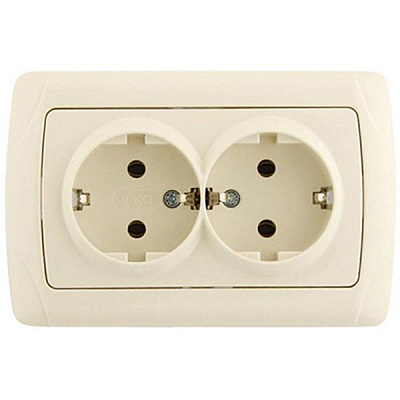 Розетка Viko Carmen 25.08.0070 кремова