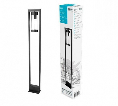 Столбик Gauss Clio 80 см E27 60 Вт IP54 антрацит GD020 