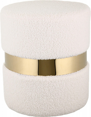 Пуф МУРСІЯ 350х400х350 мм білий/бежевий (OT02050)