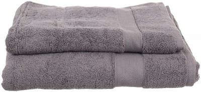Рушник махровий з бордюром 70x140 см сірий La Nuit