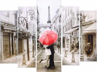 Картина модульна 5 частин Романтика 538 118x80 см Е0085