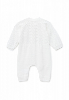 Комбинезон для девочки ART KNIT ажурный молоко р.68 белый молочный 