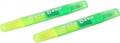 Маркер текстовый Nota Bene Green Maccaron 2 шт. желтый 