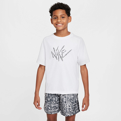 Футболка Nike B NK DF MULTI SS TOP GX BOLD HJ3768-100 р.S белый