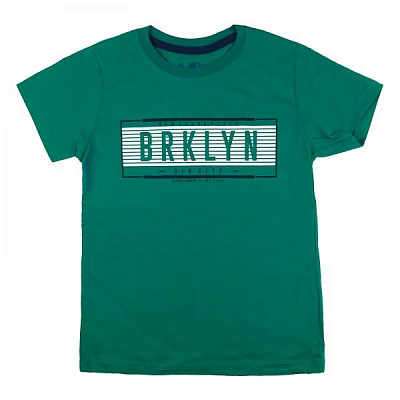 Футболка для хлопчика AKKU BRKLYN р.140 зелений 9065
