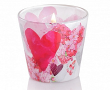 Свеча ароматическая Цветы сердца (стекло 115 г) Bartek Candles
