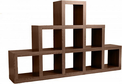 Шафа-тумба Inteo Кубус Гірка 3 1750x1070x290 мм венге