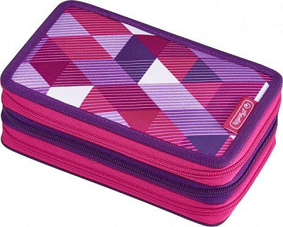 Пенал 31 предмет Triple Cubes Pink 50021062 Herlitz рожевий