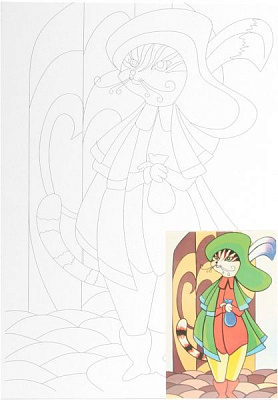 Холст на картоне с контуром Сказочные герои № 3 Rosa Talent 