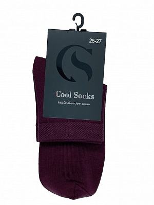 Шкарпетки чоловічі Cool Socks 173013 р. 25-27 вишневий 1 пар