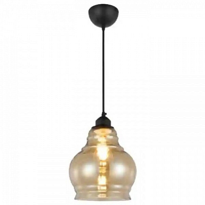 Світильник підвісний HOROZ ELECTRIC Rondo 1x60 Вт E27 бурштиновий 021-018-0001-020