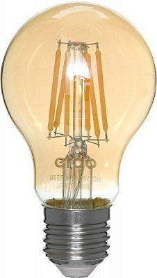 Лампа світлодіодна Ergo FIL A60 6 Вт E27 3000 К 175 В жовта