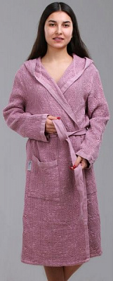 Халат домашній La Nuit Santa Stone Wash р. M пудровий