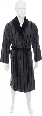 Халат чоловічий Vandyck Vigo р. XL сірий із чорним