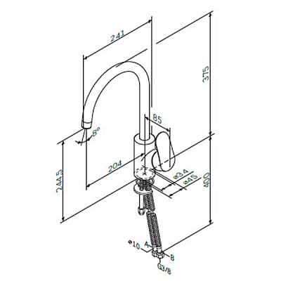 Смеситель для кухни AM.PM Like F8007000