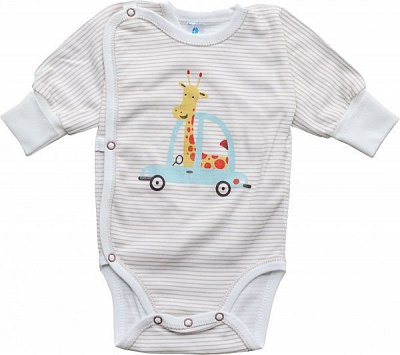 Боди детское Minikin полоска р.62 молочный 205403 