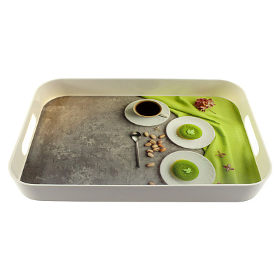 Поднос Arino Green Tea 33x23,4x3,7 см прямоугольный 74656