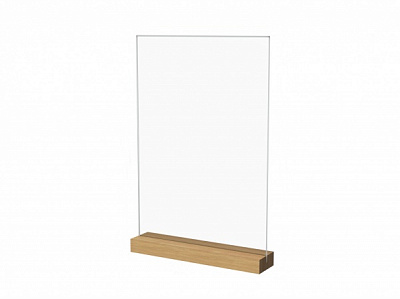 Подставка под меню А4 с деревянным основанием 212х320х46 мм MH-A4-23