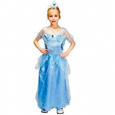 Костюм дитячий карнавальний Девілон Блакитна Принцеса р.110 блакитний EE207B