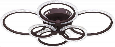 Люстра стельова Victoria Lighting Powder/PL6 з пультом ДК 132 Вт чорний із білим Powder/PL6