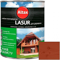 Лазур глибоко консервуюча Altax Lasur для деревини махонь напівмат 0,75 л