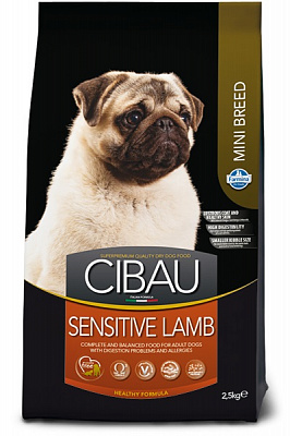 Корм сухой для собак для малых пород Farmina Cibau Sensitive Adult Mini с ягненком 2,5 кг