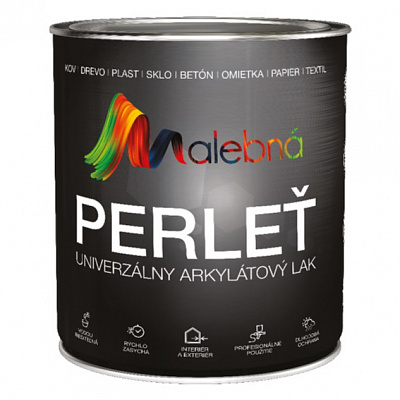 Лак акриловый MALEBNA PERLET Chemolak полумат жемчуг 0,7 л