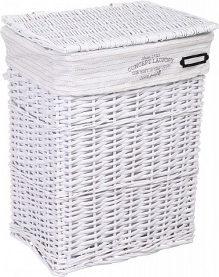 Кошик плетений Tony Bridge Basket з текстилем 37х27х48 см HQN20-1AB-2