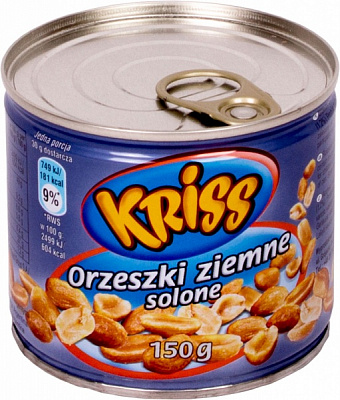 Арахис ТМ KRISS соленый жареный 150г