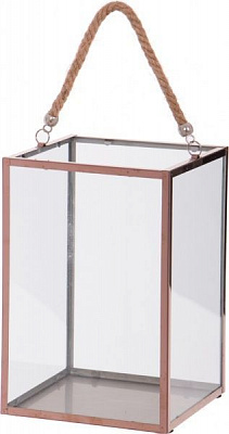 Подсвечник Rose Gold 17x17x25,5 см