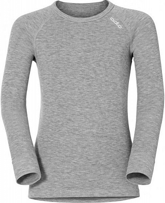 Термофутболка Odlo Crew Neck Warm Kids 10459-15700 164 сірий меланж