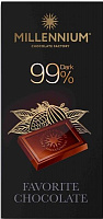 Шоколад Millennium чорний 99% 100 г (5902574395788)