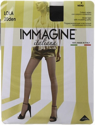 Колготки жіночі Immagine Lola 20 Den Nero р. 3 чорний 1 шт.