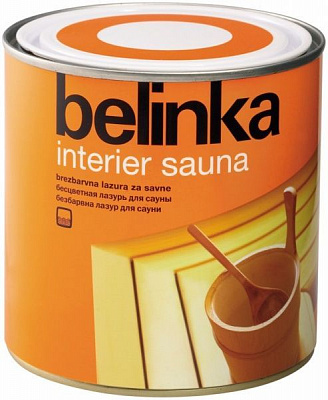 Лазур Belinka Interier Sauna напівглянець безколірна 0,75 л