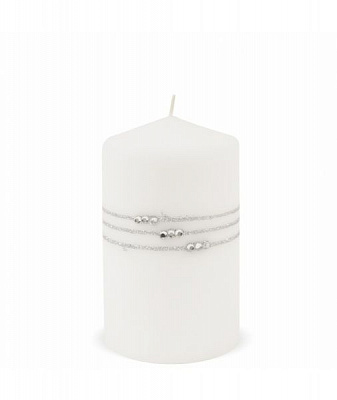 Свічка 70х120 мм Намисто біле Pako-If