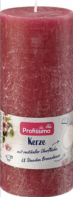 Свічка Циліндр червона 160х68 мм