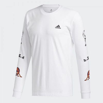 Футболка с длинным рукавом Adidas Lil Stripe Stre FJ4580 M белый