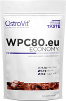 Протеин Ostrovit WPC80.eu Economy клубника 0,7 кг 