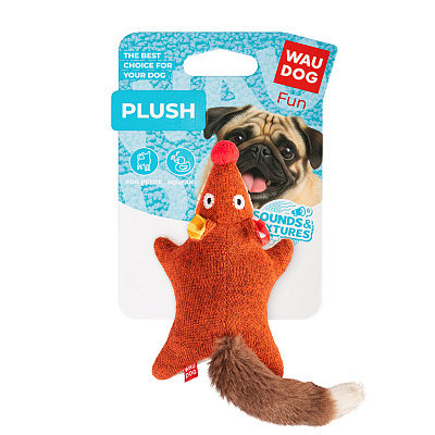 Игрушка для собак Waudog Лиса трикотаж S рыжий (6260)