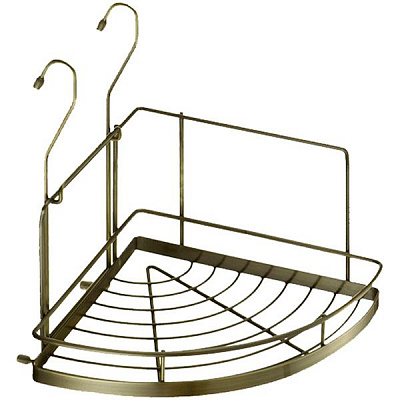 Полка на рейлинг Lemax yj-g301a ВА угловая малая 280х280х280 мм античная бронза